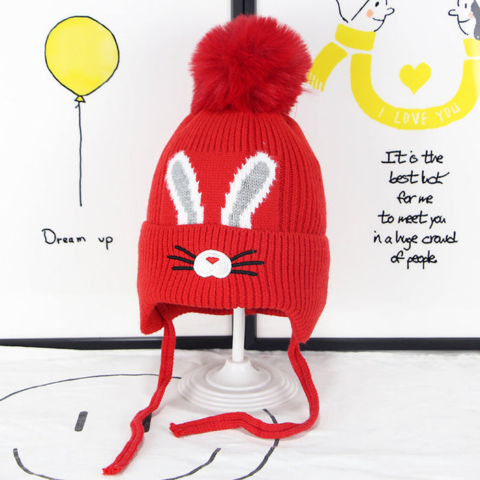 Wholesale children's colorful knitted woolen hats JDC-FH-GSXR003 Fashionhat JoyasDeChina red Suitable for ages 2-7 Wholesale Jewelry JoyasDeChina Joyas De China