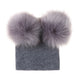 Wholesale children's colorful woolen knit hat JDC-FH-GSJN006 Fashionhat JoyasDeChina grey Wholesale Jewelry JoyasDeChina Joyas De China