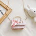Wholesale Children's Cotton and Linen Chain Shoulder Bag JDC-SD-GSHN010 Shoulder Bags 浩纳 pink Wholesale Jewelry JoyasDeChina Joyas De China