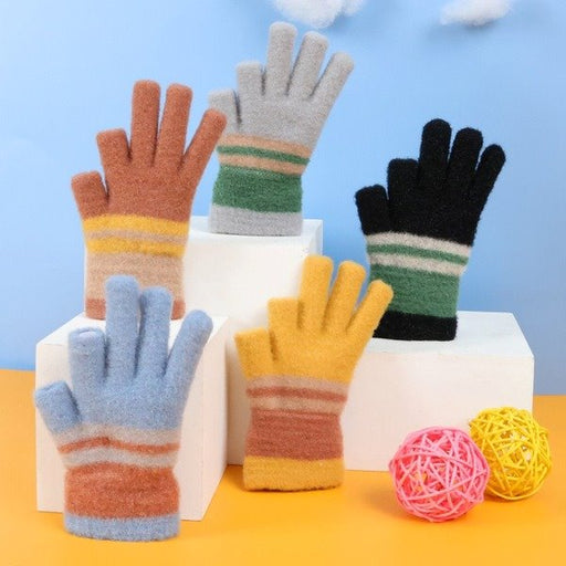 Wholesale children's crystal mink knitted gloves JDC-GS-RH005 Gloves 润赫 Wholesale Jewelry JoyasDeChina Joyas De China