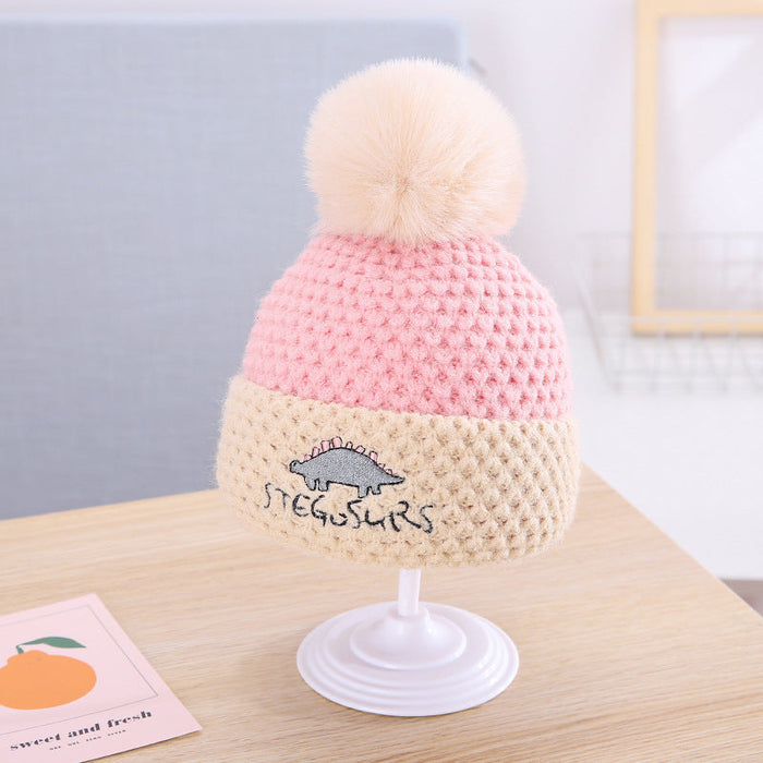 Wholesale children's dinosaur color knitted woolen hat JDC-FH-GSKC007 Fashionhat JoyasDeChina khaki 46-48CM Wholesale Jewelry JoyasDeChina Joyas De China