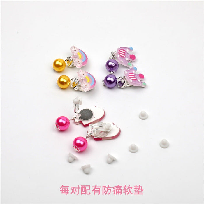 Wholesale Children's Ear Clip Set JDC-ES-Duor003 Earrings 朵蕊 Wholesale Jewelry JoyasDeChina Joyas De China