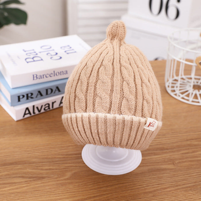 Wholesale children's ear protection warm knitted woolen hat JDC-FH-GSKC008 Fashionhat JoyasDeChina khaki 46-48CM Wholesale Jewelry JoyasDeChina Joyas De China