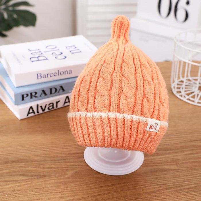 Wholesale children's ear protection warm knitted woolen hat JDC-FH-GSKC008 Fashionhat JoyasDeChina orange 46-48CM Wholesale Jewelry JoyasDeChina Joyas De China