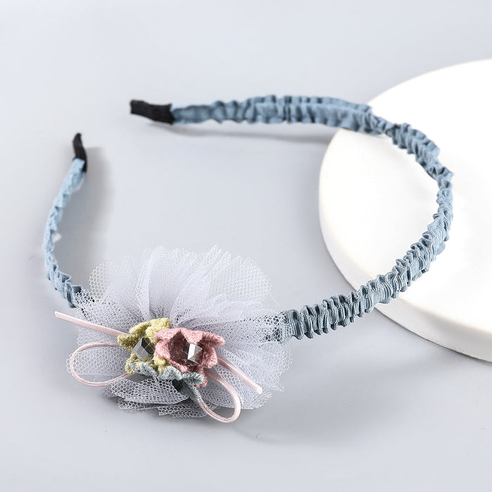 Wholesale children's fabric acrylic lace headband JDC-HD-JL010 Headband JoyasDeChina Wholesale Jewelry JoyasDeChina Joyas De China