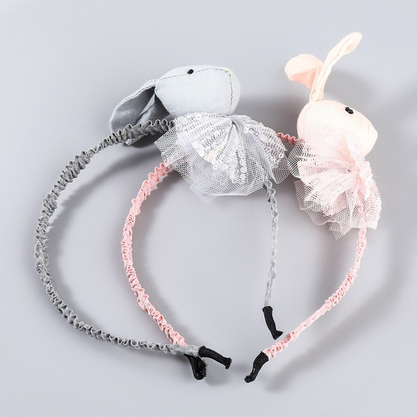 Wholesale children's fabric lace cartoon rabbit headband JDC-HD-JL006 Headband JoyasDeChina Wholesale Jewelry JoyasDeChina Joyas De China