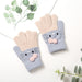 Wholesale children's gloves knitted acrylic warm gloves JDC-GS-FanP007 Gloves 梵普 dark blue one size Wholesale Jewelry JoyasDeChina Joyas De China