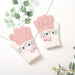 Wholesale children's gloves knitted acrylic warm gloves JDC-GS-FanP007 Gloves 梵普 white one size Wholesale Jewelry JoyasDeChina Joyas De China