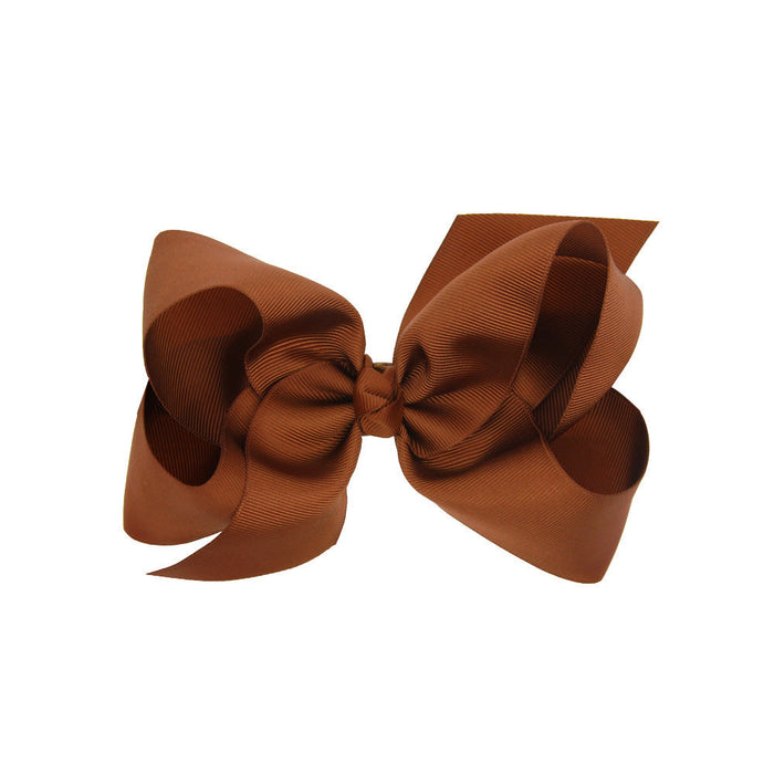 Wholesale children's hairpin baby bow headdress children＊s hair clips JDC-HC-GSQN008 Hair Clips JoyasDeChina brown Wholesale Jewelry JoyasDeChina Joyas De China