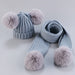 Wholesale children's knitted woolen hat and scarf set JDC-FH-GSJN002 Fashionhat JoyasDeChina Wholesale Jewelry JoyasDeChina Joyas De China