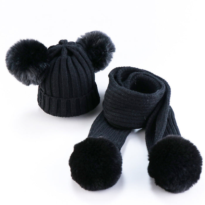 Wholesale children's knitted woolen hat and scarf set JDC-FH-GSJN002 Fashionhat JoyasDeChina Wholesale Jewelry JoyasDeChina Joyas De China