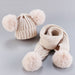 Wholesale children's knitted woolen hat and scarf set JDC-FH-GSJN002 Fashionhat JoyasDeChina Suit-beige Wholesale Jewelry JoyasDeChina Joyas De China
