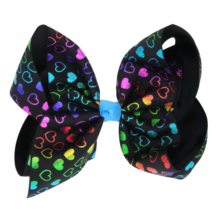 Wholesale children's large bow hairpin children＊s hair clips JDC-HC-GSQN005 Hair Clips JoyasDeChina Black love Wholesale Jewelry JoyasDeChina Joyas De China