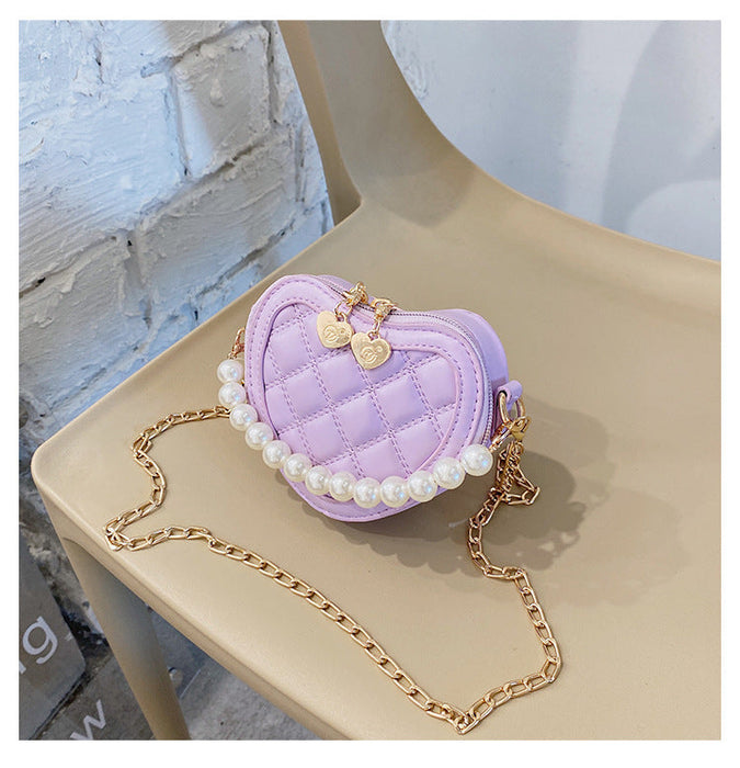 Wholesale Children's Love PU Leather Bag JDC-HB-KM011 Handbags 卡曼 Purple Wholesale Jewelry JoyasDeChina Joyas De China