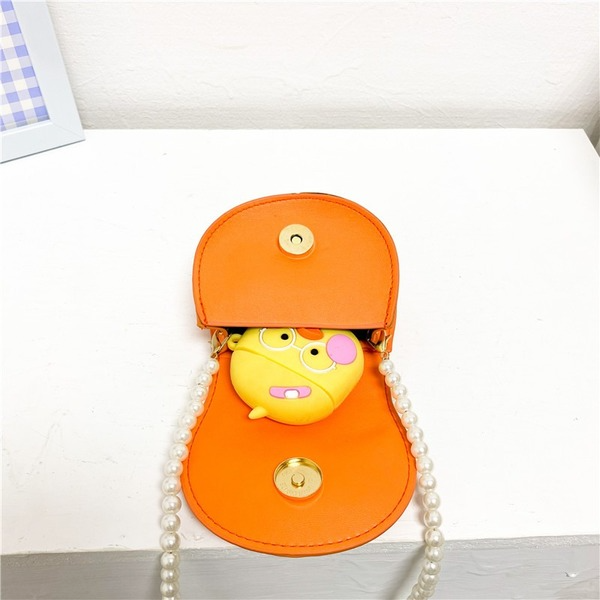 Wholesale children's pearl chain pu leather crossbody Shoulder Bags JDC-SD-YP058 Shoulder Bags JoyasDeChina Wholesale Jewelry JoyasDeChina Joyas De China