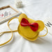 Wholesale Children's PU Bowknot Crossbody Shoulder Bag JDC-SD-JiaQ031 Shoulder Bags 家庆 yellow Wholesale Jewelry JoyasDeChina Joyas De China