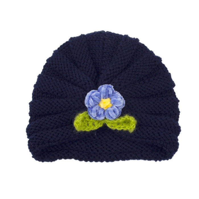 Wholesale children's pure color wool knitted fashion hat JDC-FH-GSQN026 Fashionhat JoyasDeChina navy Wholesale Jewelry JoyasDeChina Joyas De China