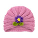 Wholesale children's pure color wool knitted fashion hat JDC-FH-GSQN026 Fashionhat JoyasDeChina pink Wholesale Jewelry JoyasDeChina Joyas De China