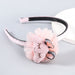 Wholesale children's resin lace fabric headband JDC-HD-JL011 Headband JoyasDeChina pink Wholesale Jewelry JoyasDeChina Joyas De China