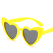 Wholesale Children's Silicone Heart Shaped TAC Lens Sunglasses JDC-SG-GSJY012 Sunglasses JoyasDeChina yellow Wholesale Jewelry JoyasDeChina Joyas De China