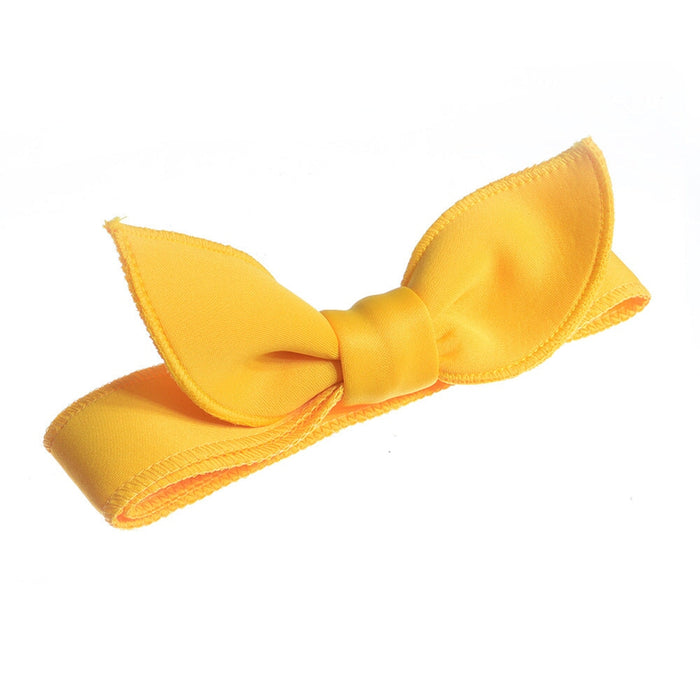 Wholesale Children's Space Cotton Bow Cloth Hair Scrunchies JDC-HS-Chund005 Hair Scrunchies 春蝶 yellow Wholesale Jewelry JoyasDeChina Joyas De China