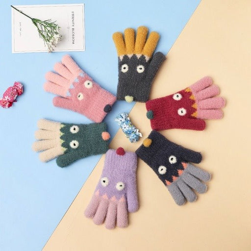 Wholesale Children's Warm Crystal Mink Knitted Gloves JDC-GS-RH004 Gloves 润赫 Wholesale Jewelry JoyasDeChina Joyas De China