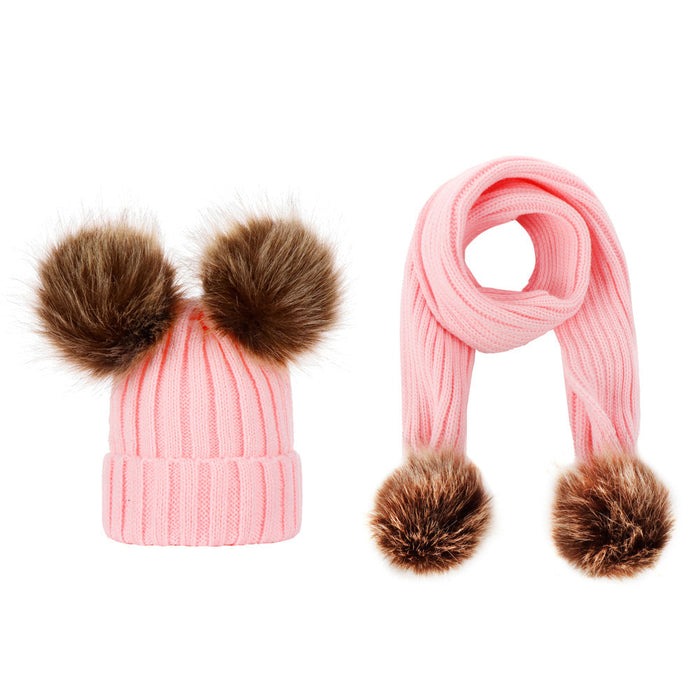 Wholesale children's wool knitted hat and scarf set JDC-FH-GSJN003 Fashionhat JoyasDeChina Wholesale Jewelry JoyasDeChina Joyas De China