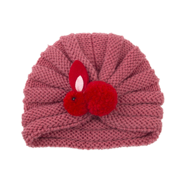 Wholesale children's wool knitted hats solid color fashion hat JDC-FH-GSQN022 Fashionhat JoyasDeChina Bean Paste Color Wholesale Jewelry JoyasDeChina Joyas De China