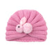 Wholesale children's wool knitted hats solid color fashion hat JDC-FH-GSQN022 Fashionhat JoyasDeChina pink Wholesale Jewelry JoyasDeChina Joyas De China