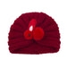 Wholesale children's wool knitted hats solid color fashion hat JDC-FH-GSQN022 Fashionhat JoyasDeChina wine red Wholesale Jewelry JoyasDeChina Joyas De China