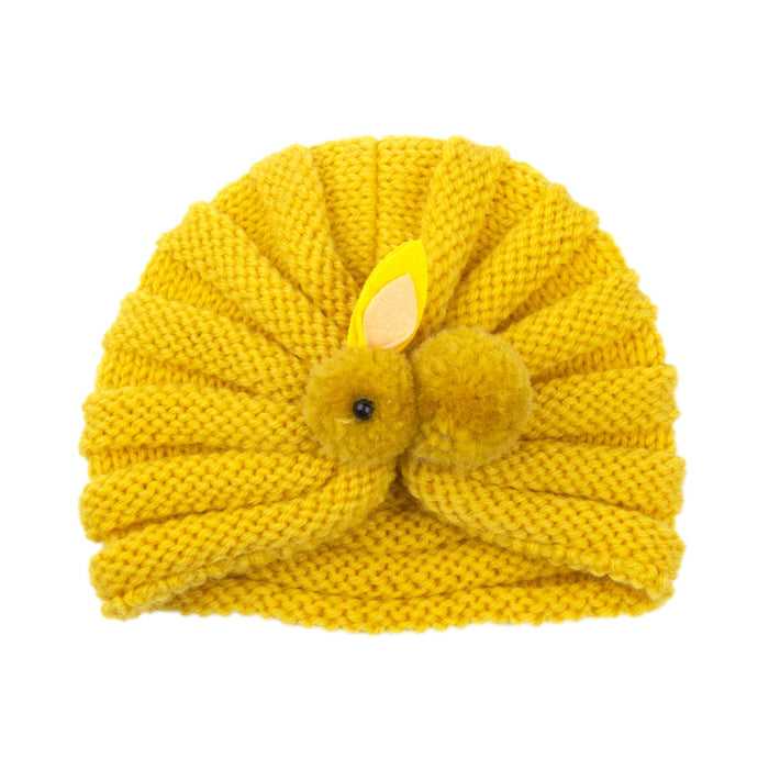 Wholesale children's wool knitted hats solid color fashion hat JDC-FH-GSQN022 Fashionhat JoyasDeChina yellow Wholesale Jewelry JoyasDeChina Joyas De China