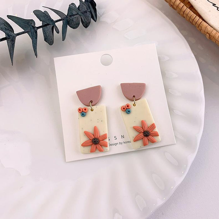 Wholesale Chinese wind color soft ceramic earrings JDC-ES-W308 Earrings JoyasDeChina D starfish Wholesale Jewelry JoyasDeChina Joyas De China