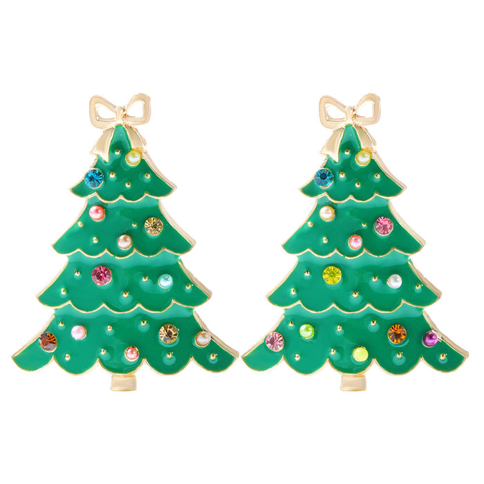 Wholesale Christmas Alloy Diamond Earrings JDC-ES-JQ-004 Earrings 佳琪 color Wholesale Jewelry JoyasDeChina Joyas De China