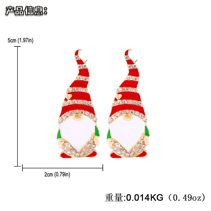 Wholesale Christmas Alloy Diamond Earrings JDC-ES-JQ146 Earrings JoyasDeChina Wholesale Jewelry JoyasDeChina Joyas De China