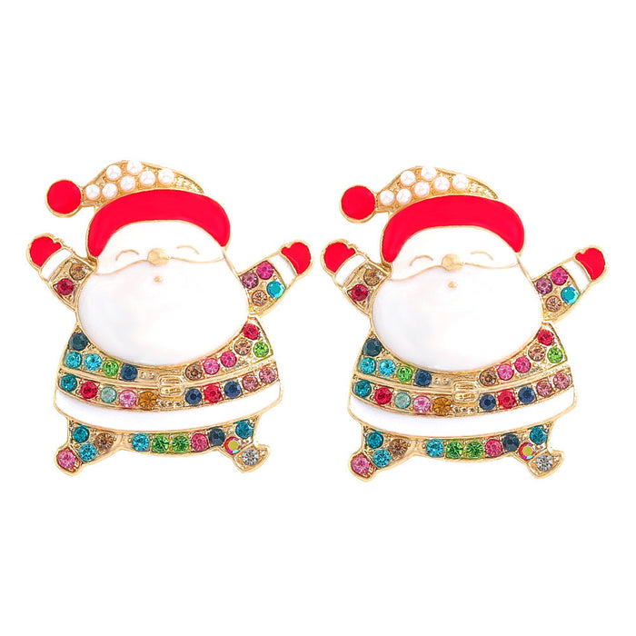 Wholesale Christmas Alloy Diamond Earrings JDC-ES-JQ161 Earrings JoyasDeChina Wholesale Jewelry JoyasDeChina Joyas De China