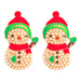 Wholesale Christmas Alloy Diamond Shiny Cartoon Earrings JDC-ES-JQ151 Earrings JoyasDeChina bead Wholesale Jewelry JoyasDeChina Joyas De China