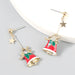 Wholesale Christmas Alloy Enamel Rhinestone Bell Earrings JDC-ES-JL660 Earrings ?鹄? Christmas bell Wholesale Jewelry JoyasDeChina Joyas De China