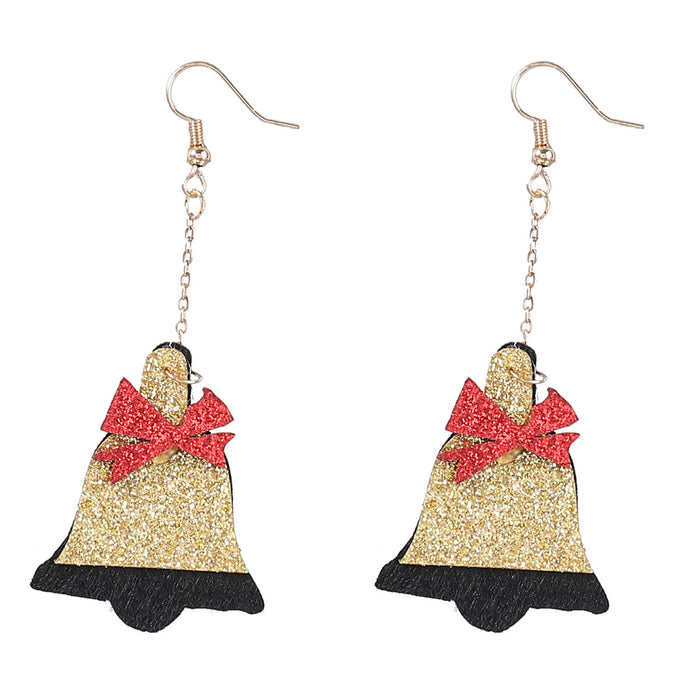 Wholesale Christmas Alloy Flannel Bell Earrings JDC-ES-JL662 Earrings ?鹄? Wholesale Jewelry JoyasDeChina Joyas De China