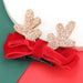Wholesale Christmas Alloy Flannel Bowknot Antler Hair Clips JDC-HC-JL049 Hair Clips 氿乐 Wholesale Jewelry JoyasDeChina Joyas De China