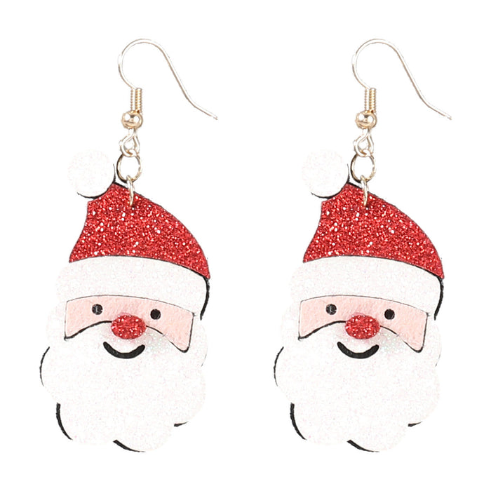 Wholesale Christmas Alloy Flannel Santa Earrings JDC-ES-JL657 Earrings ?鹄? Wholesale Jewelry JoyasDeChina Joyas De China