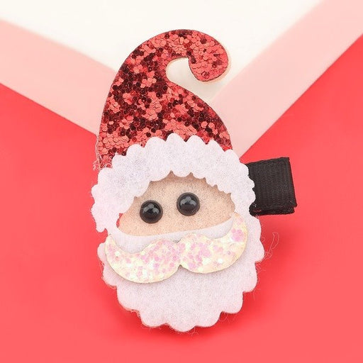 Wholesale Christmas Alloy Flannel Santa Hair Clips JDC-HC-JL044 Hair Clips 氿乐 Wholesale Jewelry JoyasDeChina Joyas De China