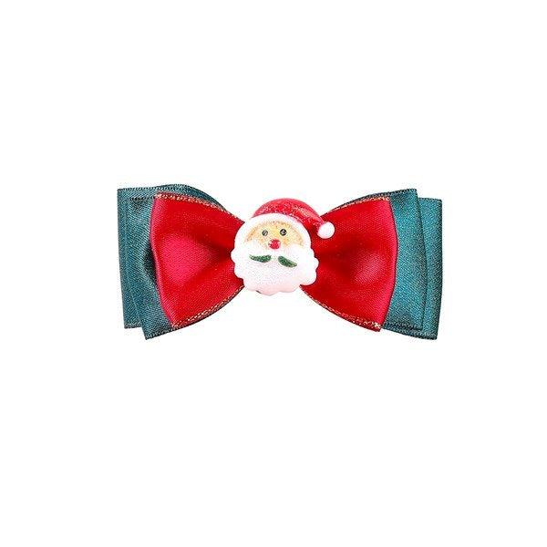 Wholesale Christmas Alloy Grosgrain Resin Bow Hair Clips JDC-HC-JL055 Hair Clips 氿乐 Wholesale Jewelry JoyasDeChina Joyas De China