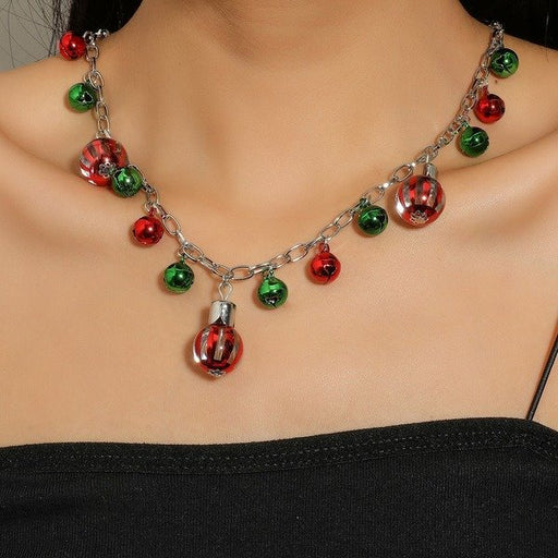 Wholesale Christmas Alloy Necklaces Bracelets JDC-NE-A060 Necklaces 妙雅 Wholesale Jewelry JoyasDeChina Joyas De China