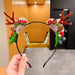 Wholesale Christmas Antlers Plush Resin Headband JDC-HD-i114 Headband JoyasDeChina 12 Wholesale Jewelry JoyasDeChina Joyas De China