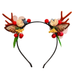 Wholesale Christmas Antlers Plush Resin Headband JDC-HD-i114 Headband JoyasDeChina Wholesale Jewelry JoyasDeChina Joyas De China