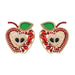 Wholesale Christmas Apple Earrings JDC-ES-V134 Earrings JoyasDeChina red Wholesale Jewelry JoyasDeChina Joyas De China