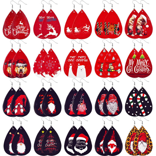 Wholesale christmas artificial leather earrings JDC-ES-ZL006 Earrings JoyasDeChina Wholesale Jewelry JoyasDeChina Joyas De China