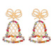Wholesale Christmas Beads Snowman Diamond Alloy Earrings JDC-ES-JQ171 Earrings JoyasDeChina Diamond bell Wholesale Jewelry JoyasDeChina Joyas De China