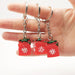 Wholesale Christmas Bell Reindeer Resin Keychain JDC-KC-YY139 Keychains 围颂 gift Wholesale Jewelry JoyasDeChina Joyas De China