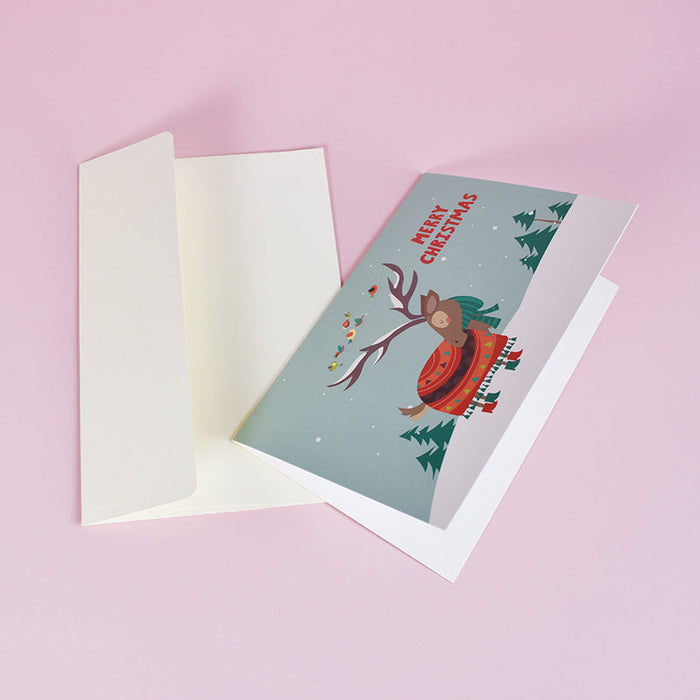 Wholesale Christmas Card Paper Greeting Card Set of 24 sheets MOQ≥2 JDC-GC-QW002 Greeting Card 奇蚁文化 Wholesale Jewelry JoyasDeChina Joyas De China